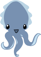 The Hy logo, a happy-looking cartoon cuttlefish